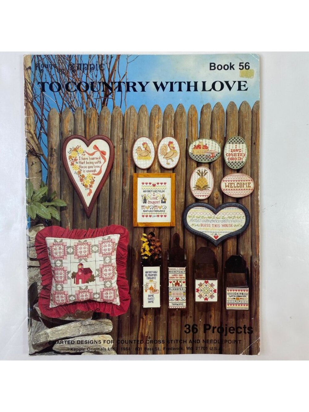 Vintage Annie Potter Cross-Stitch & Needlepoint Pattern Instruction Book 56